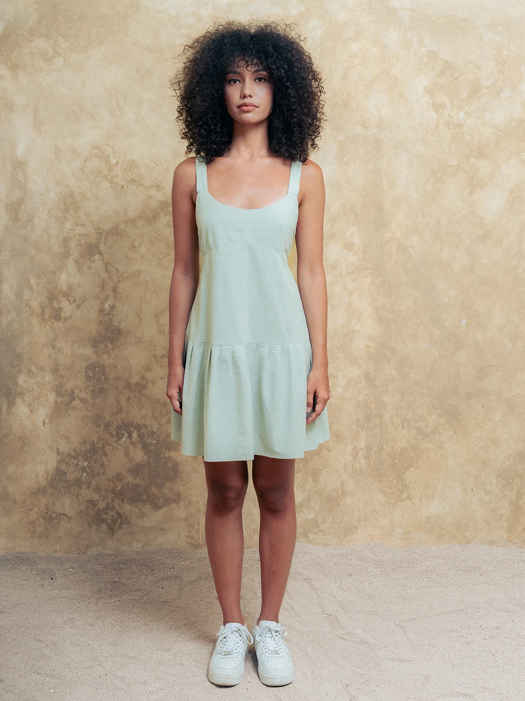 Waterfall Dress Sage