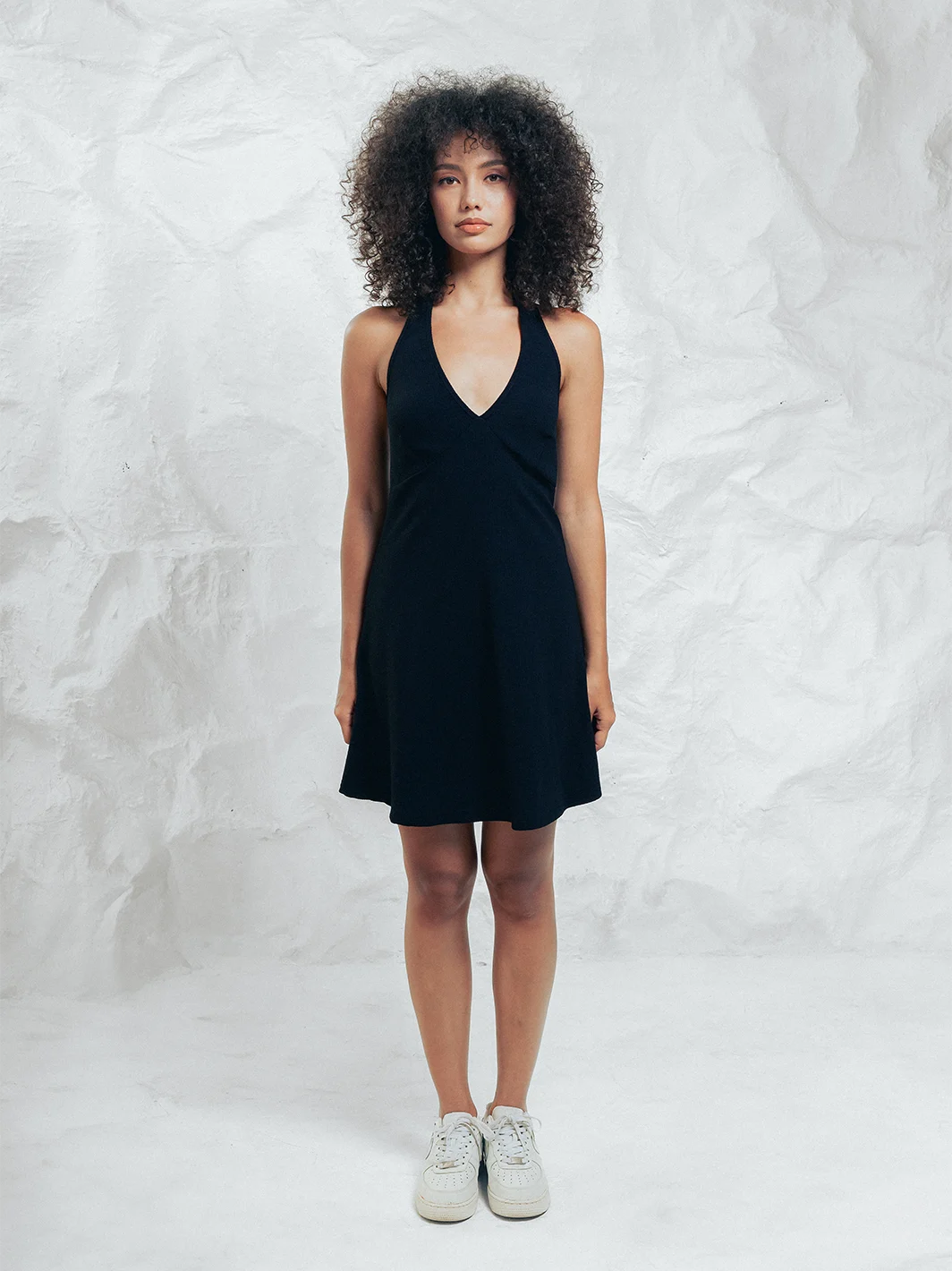Painted Shells Dress Black