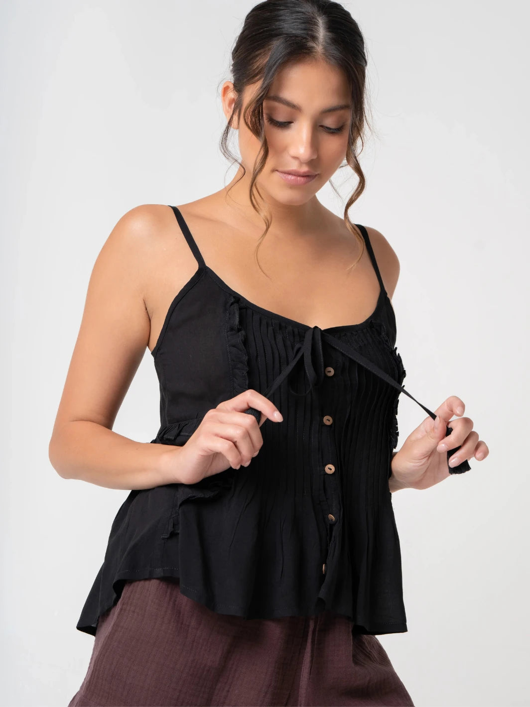 Alphabet City Top Black