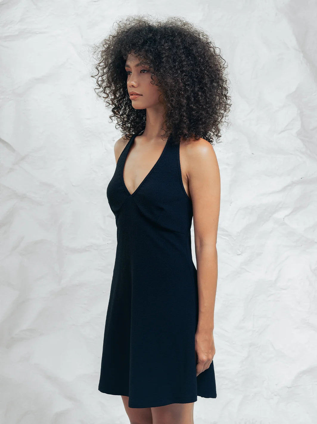 Painted Shells Dress Black