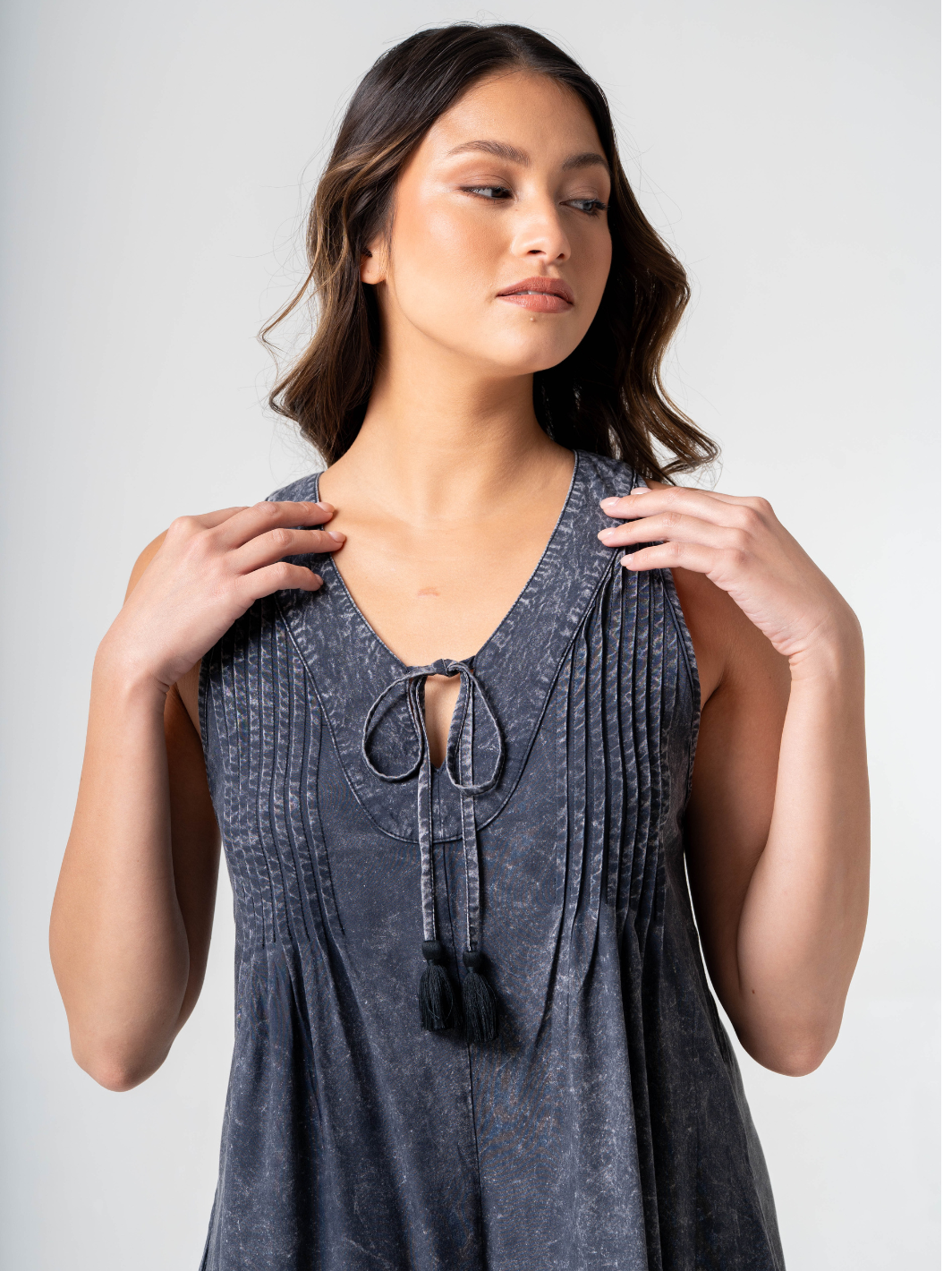 Ripple Playsuit Vintage Black