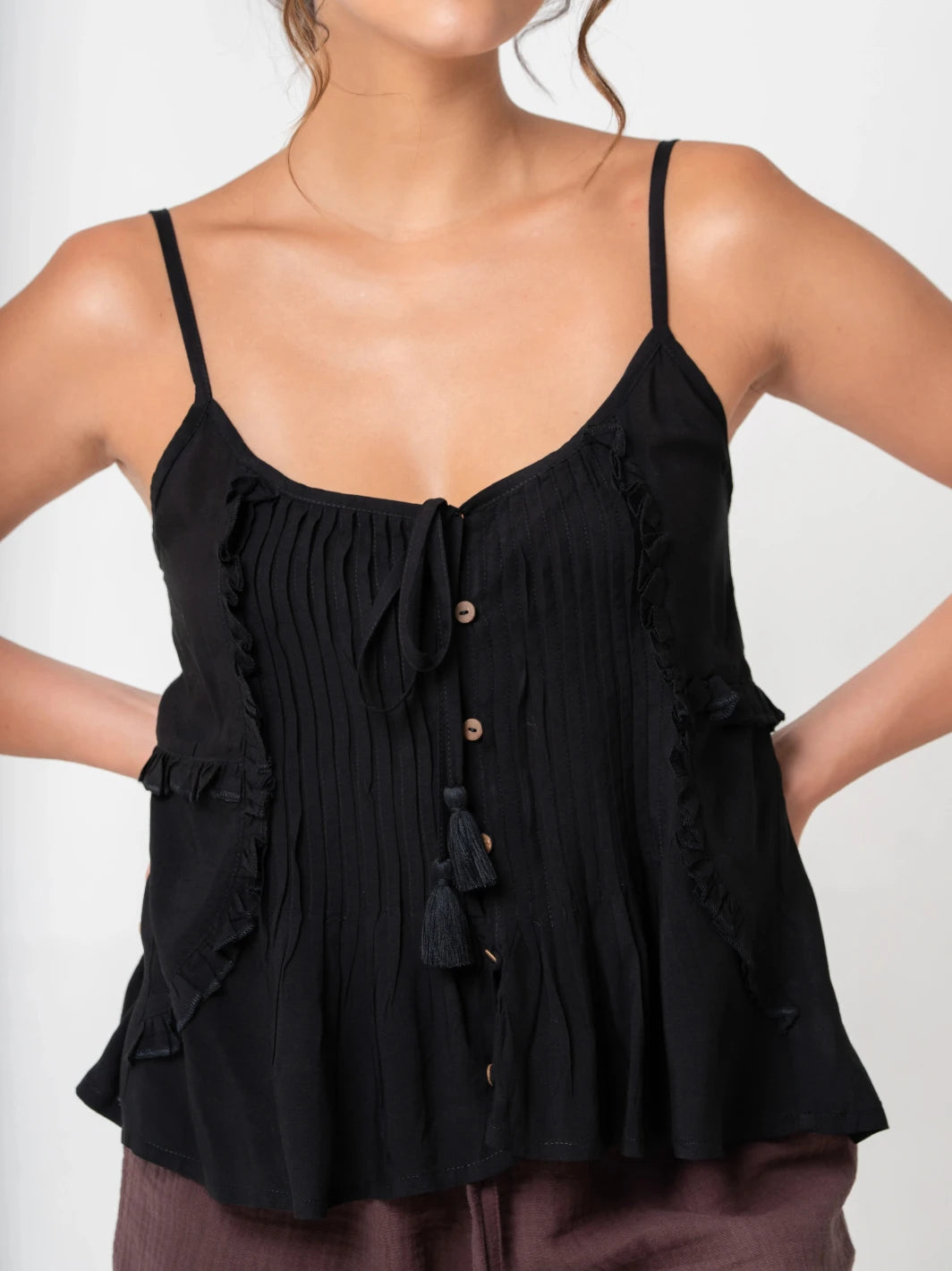 Alphabet City Top Black