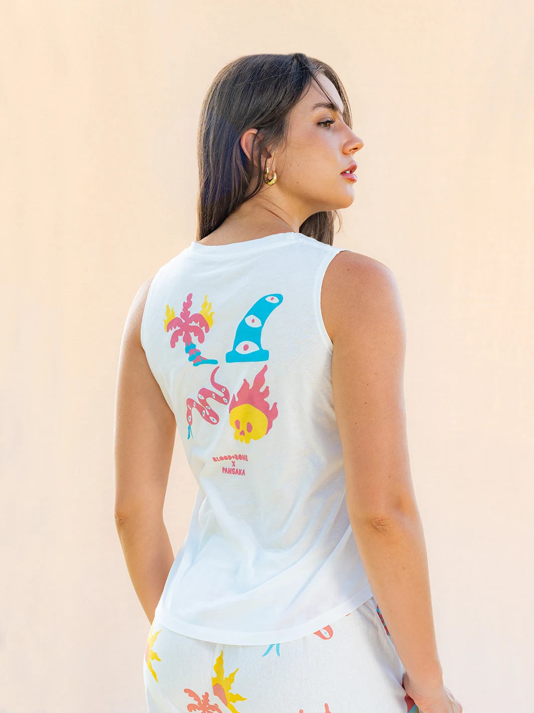 4 Square Element Women Singlet White