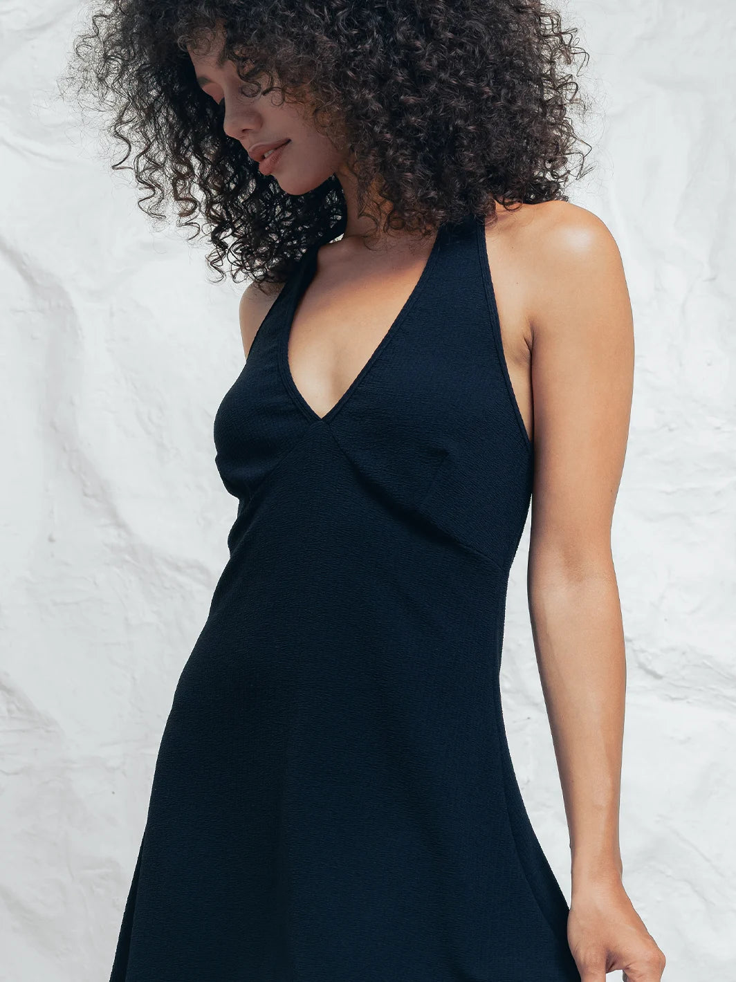 Painted Shells Dress Black
