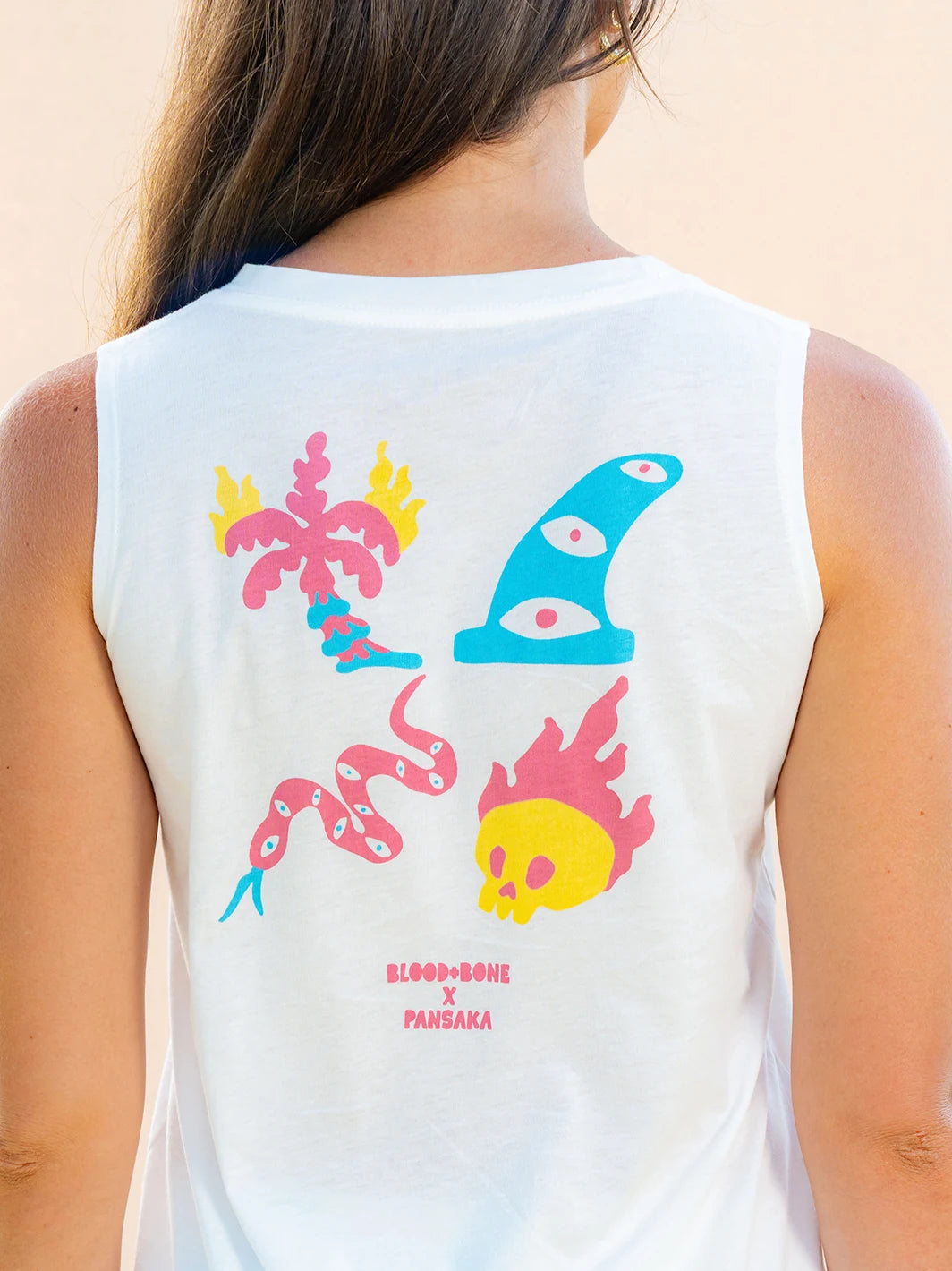 4 Square Element Women Singlet White