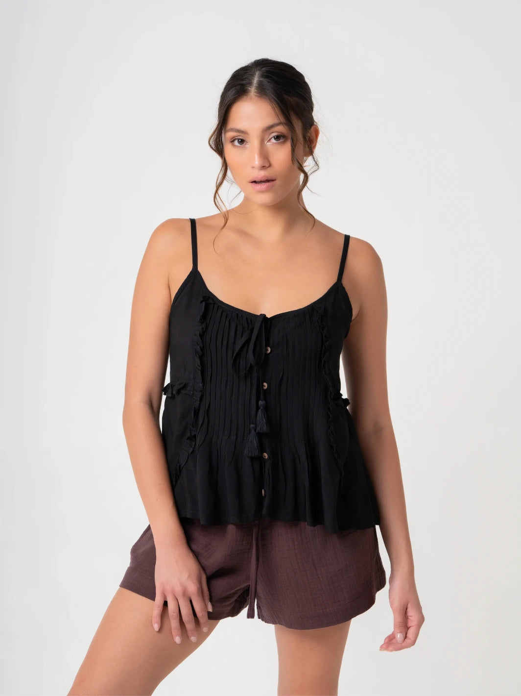 Alphabet City Top Black
