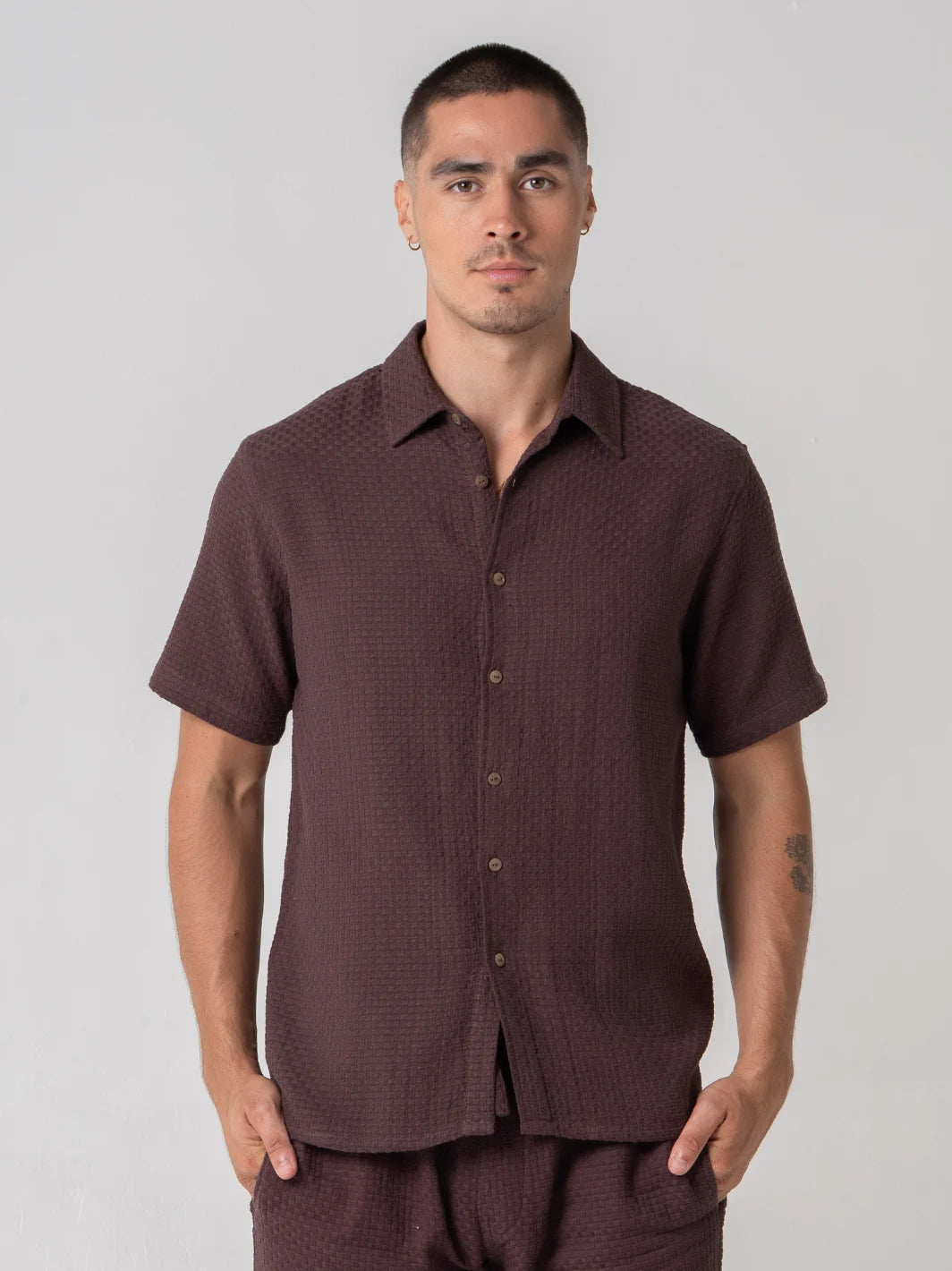 Left Field Shirt Maroon