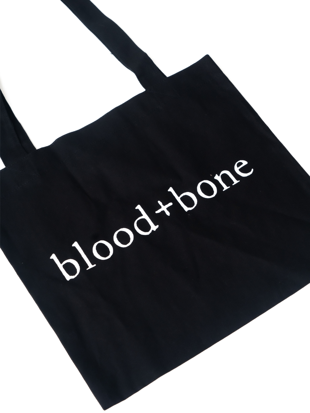 Blood+Bone Tote Bag Black White Logo