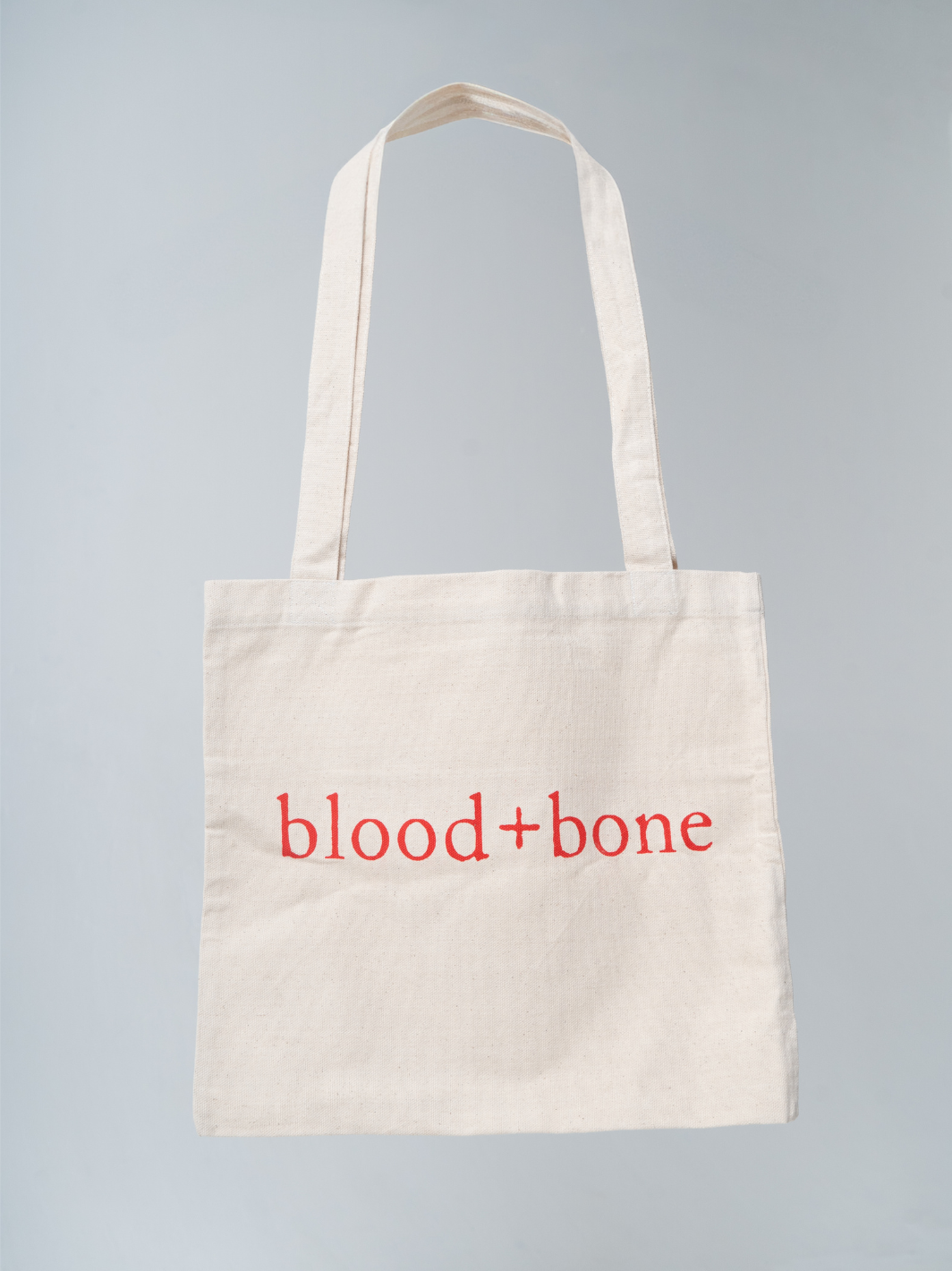 Blood+Bone Tote Bag White Red Logo