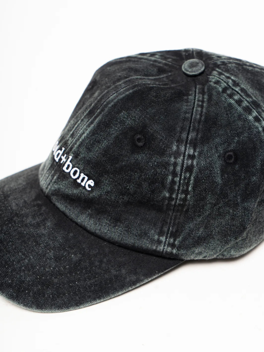 Double Wave Cap Washed Black