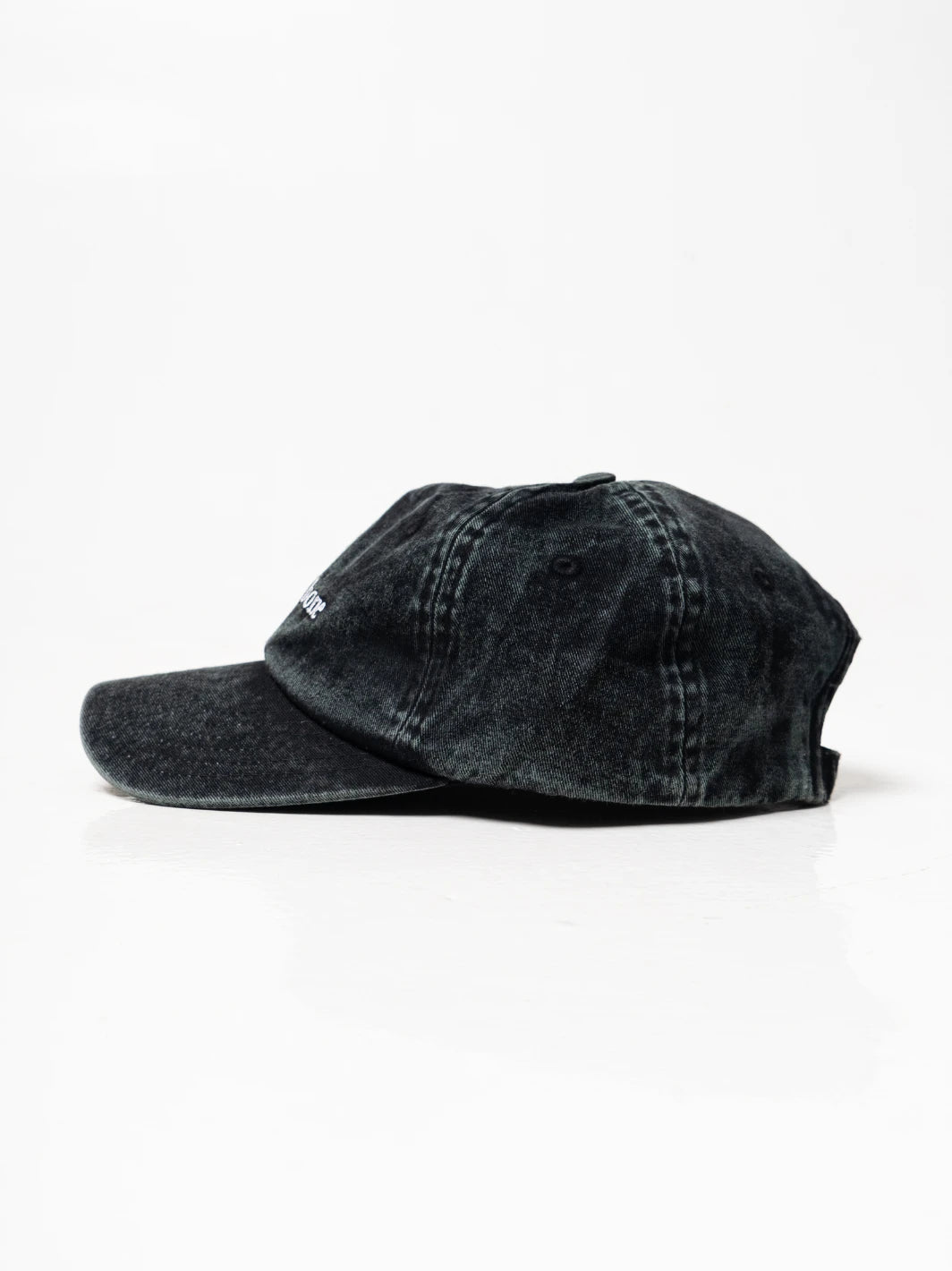 Double Wave Cap Washed Black