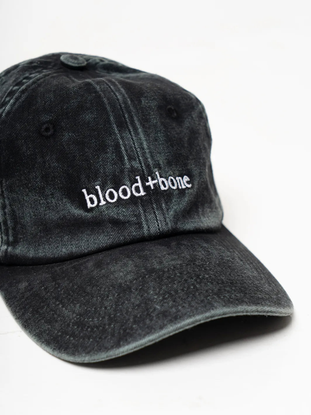 Double Wave Cap Washed Black