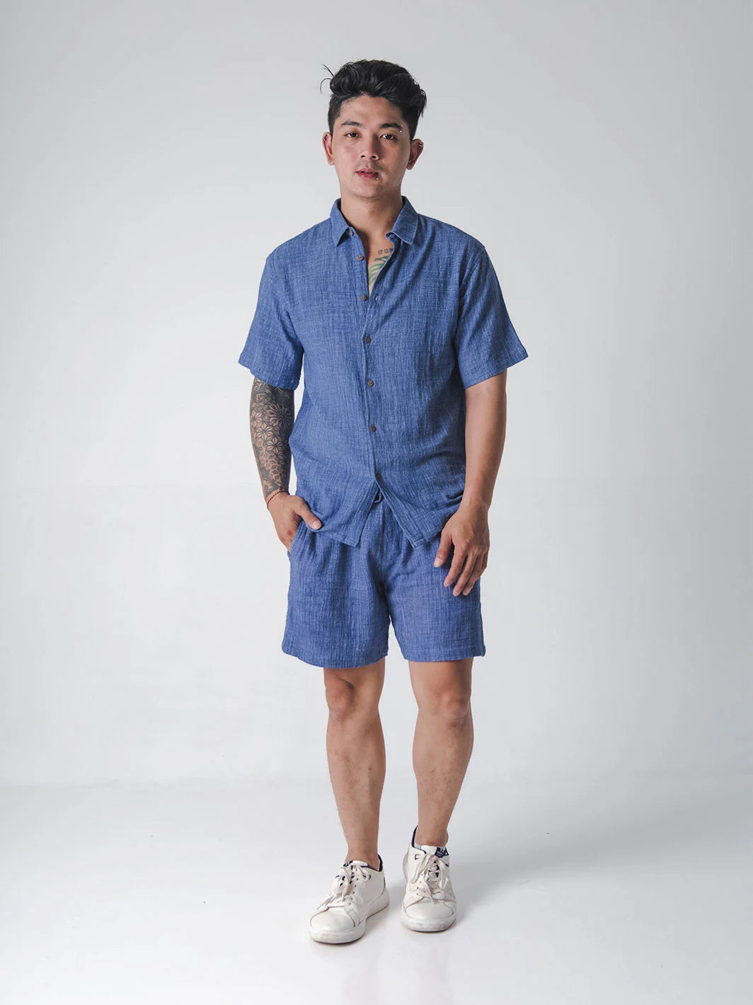 Headshrinker Shirt Denim Blue