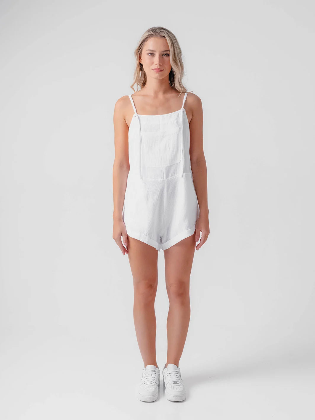 Lay Low Playsuit White