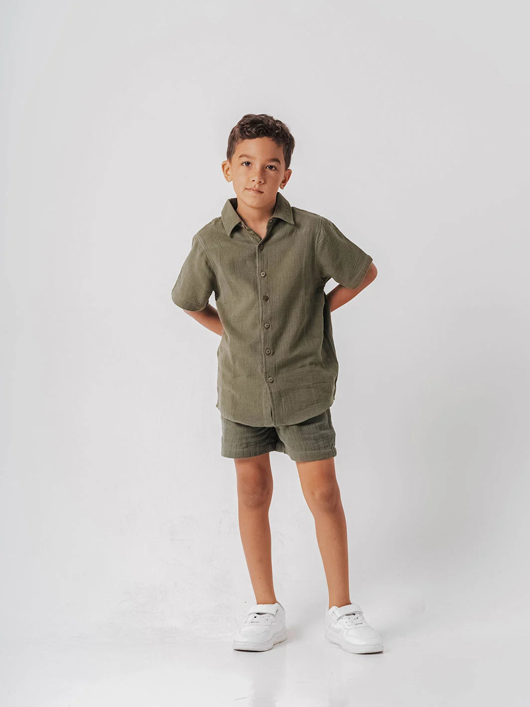Little Boy Shirt Khaki
