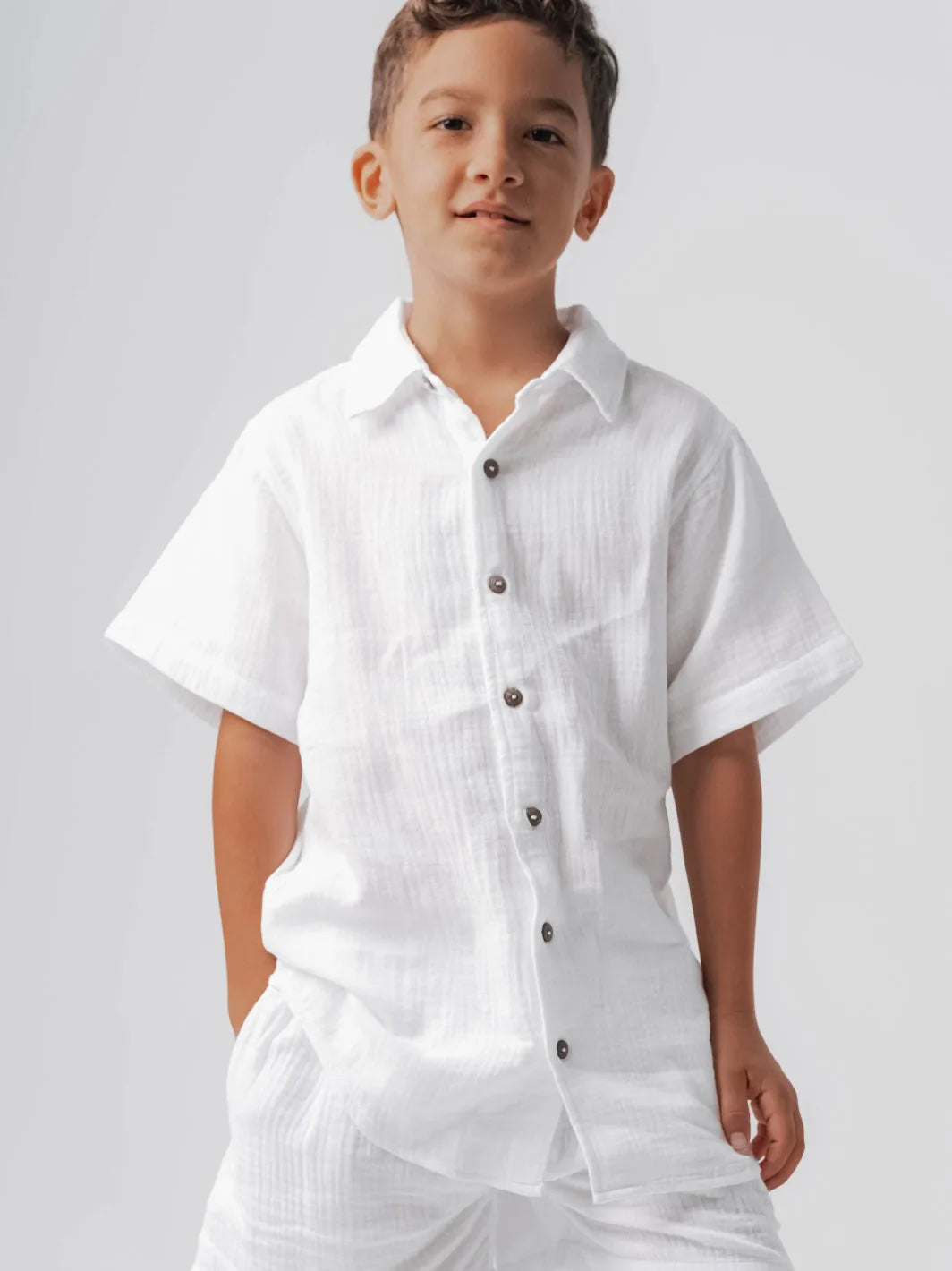 Little Boy Short White