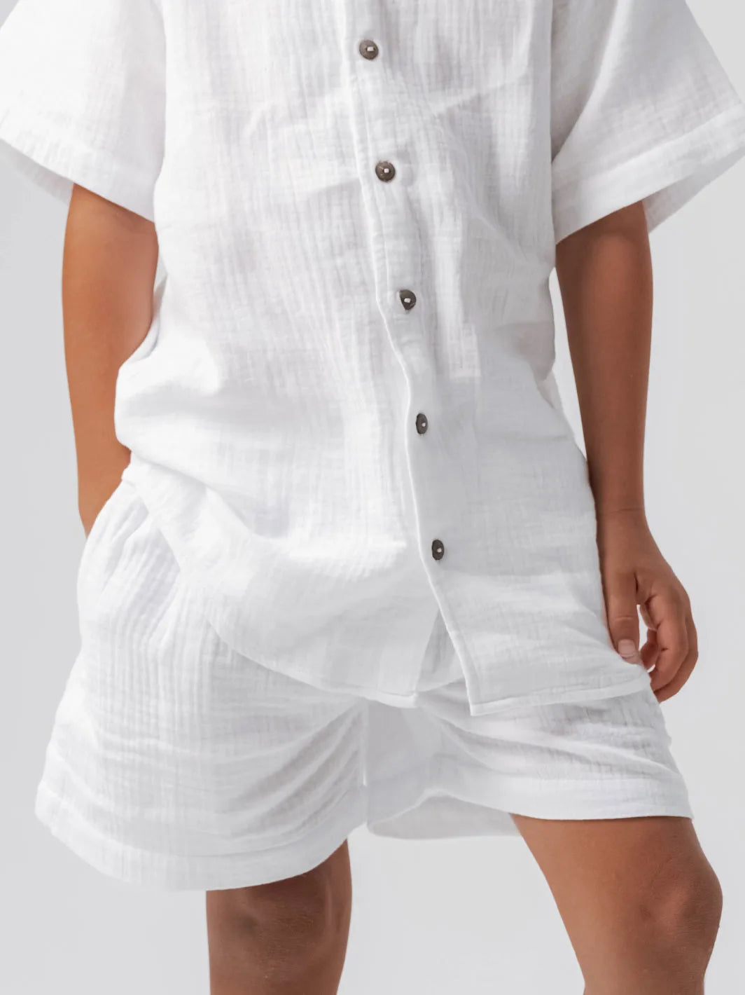 Little Boy Short White