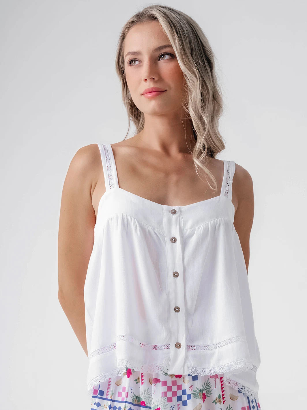 Merlin Top White
