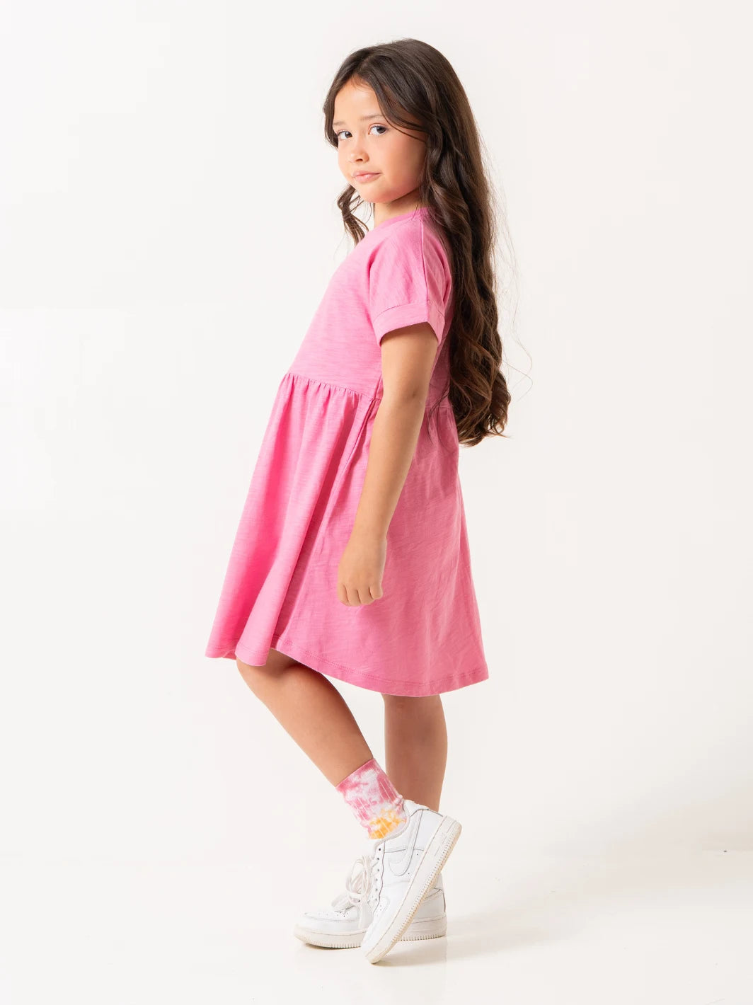 Scramble Dress Washed Pink