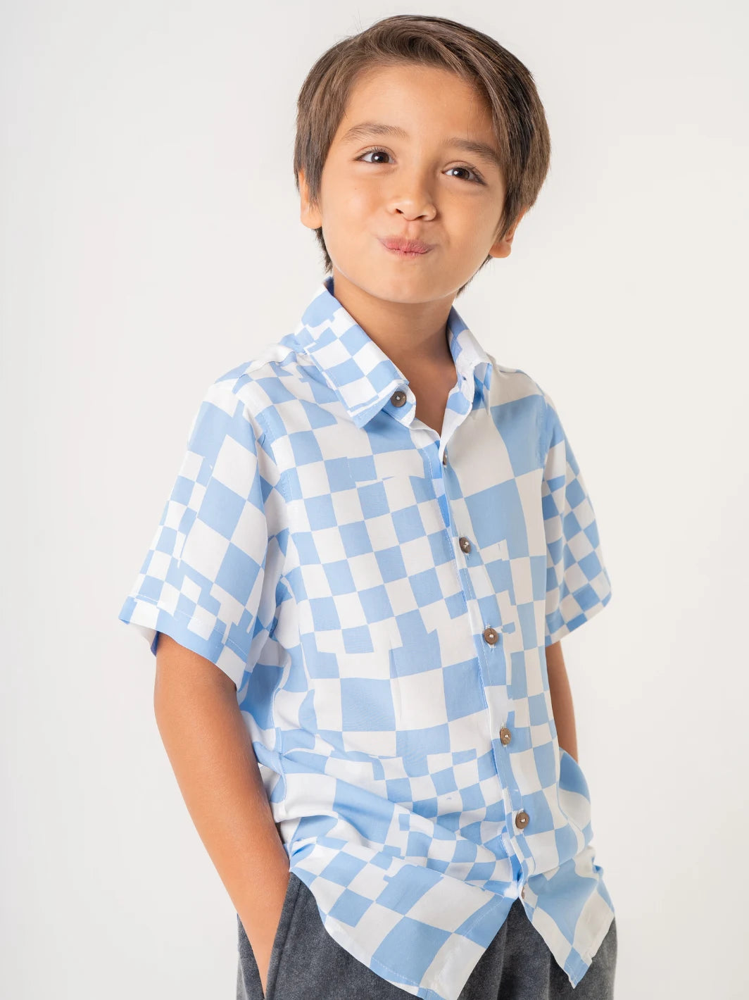 Shakermaker Shirt Sky Blue Kids
