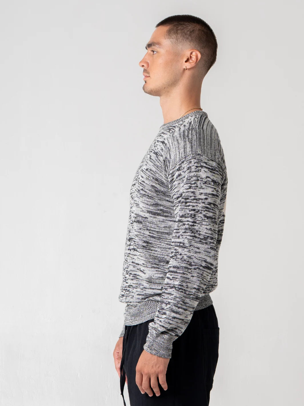 Snake Eyes Sweater Grey Marle