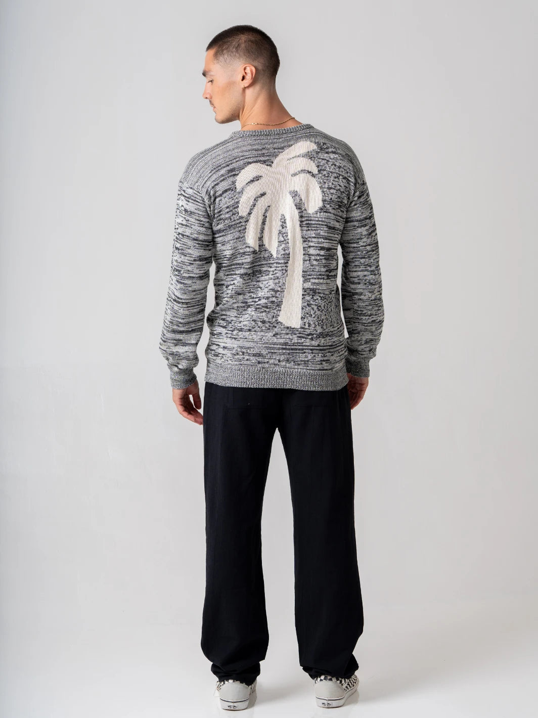 Snake Eyes Sweater Grey Marle