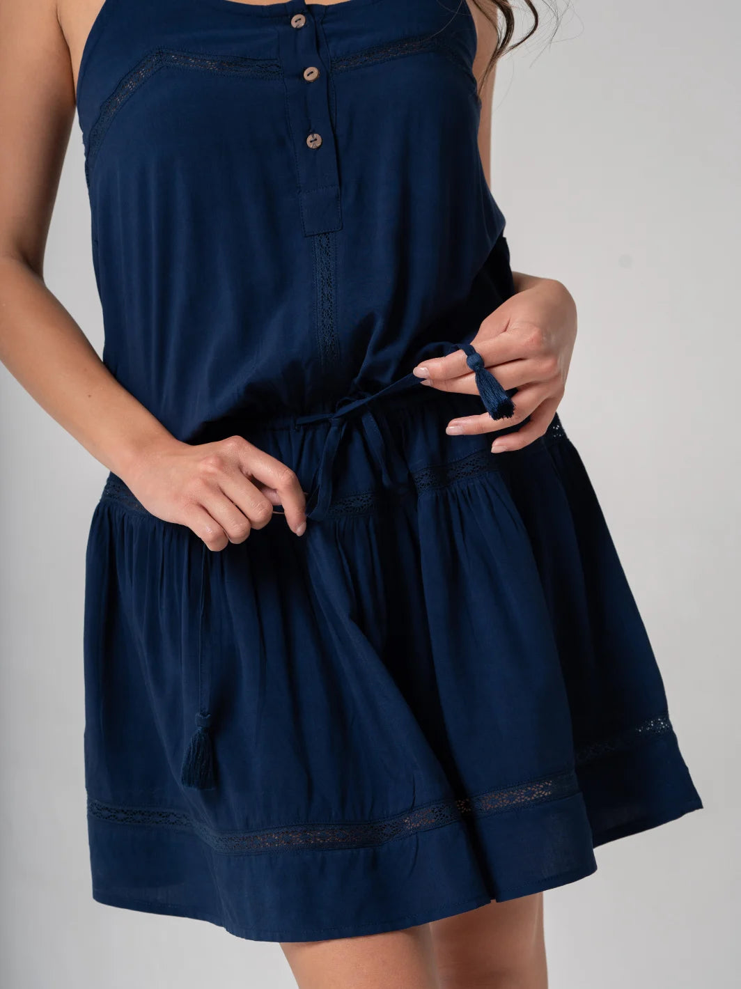 Spray Dress Navy