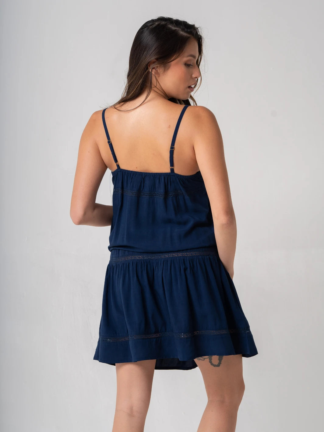 Spray Dress Navy