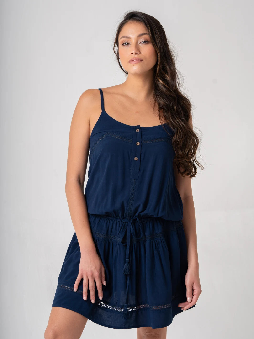 Spray Dress Navy
