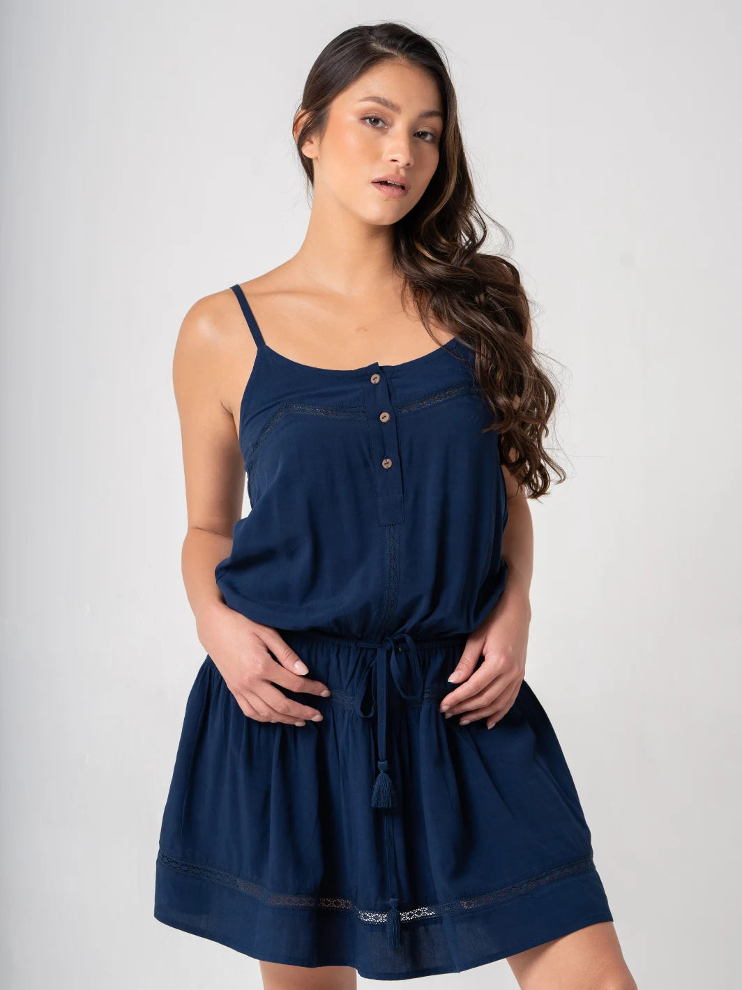 Spray Dress Navy