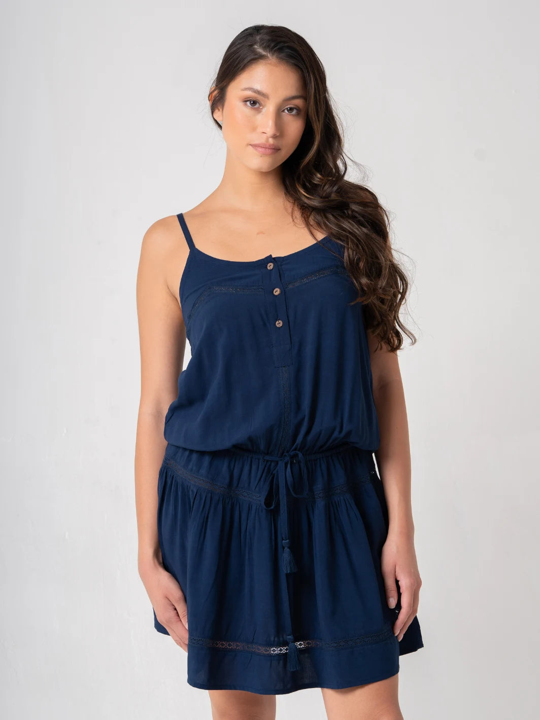 Spray Dress Navy