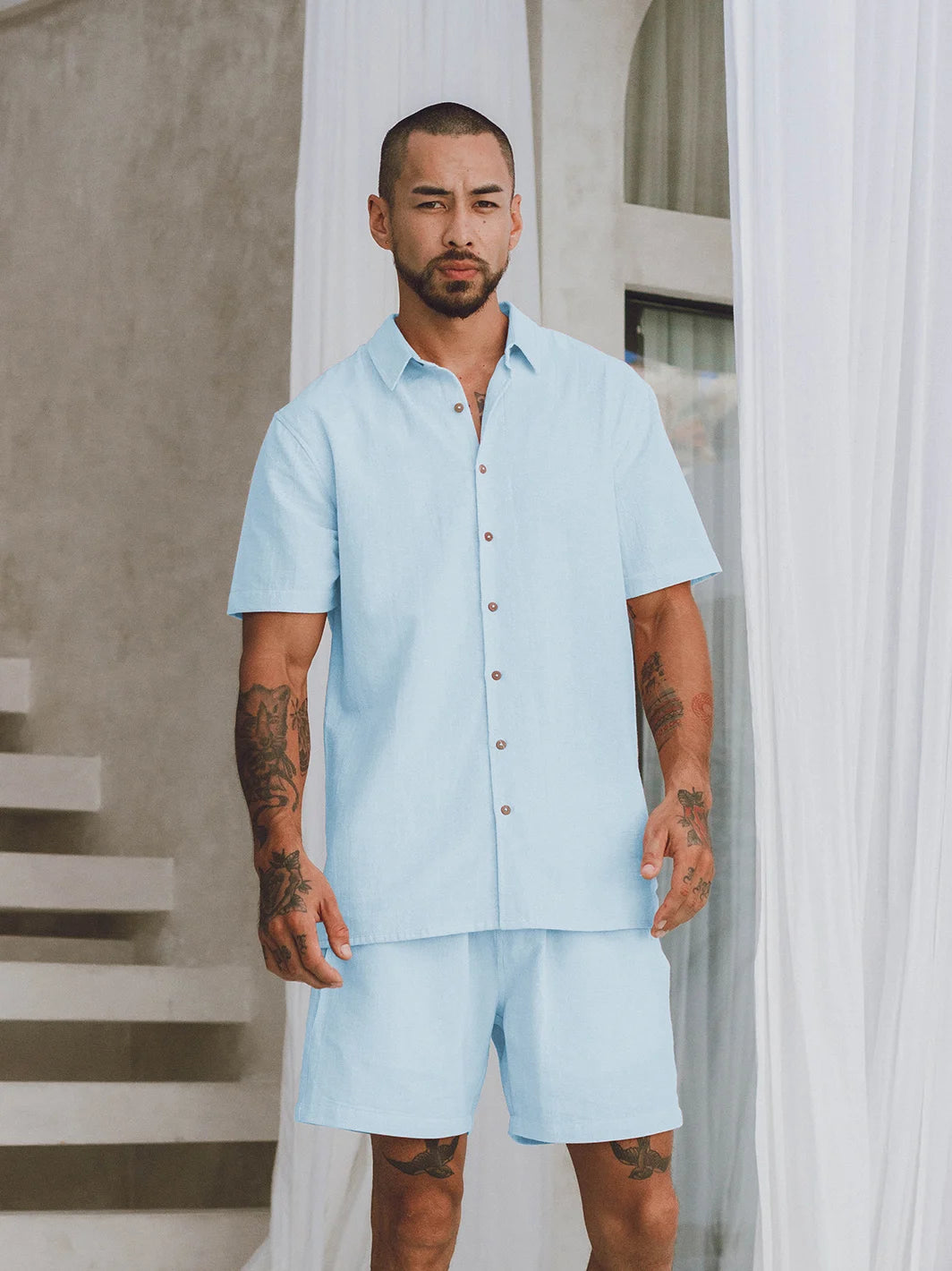 Stingray Shirt Powder Blue