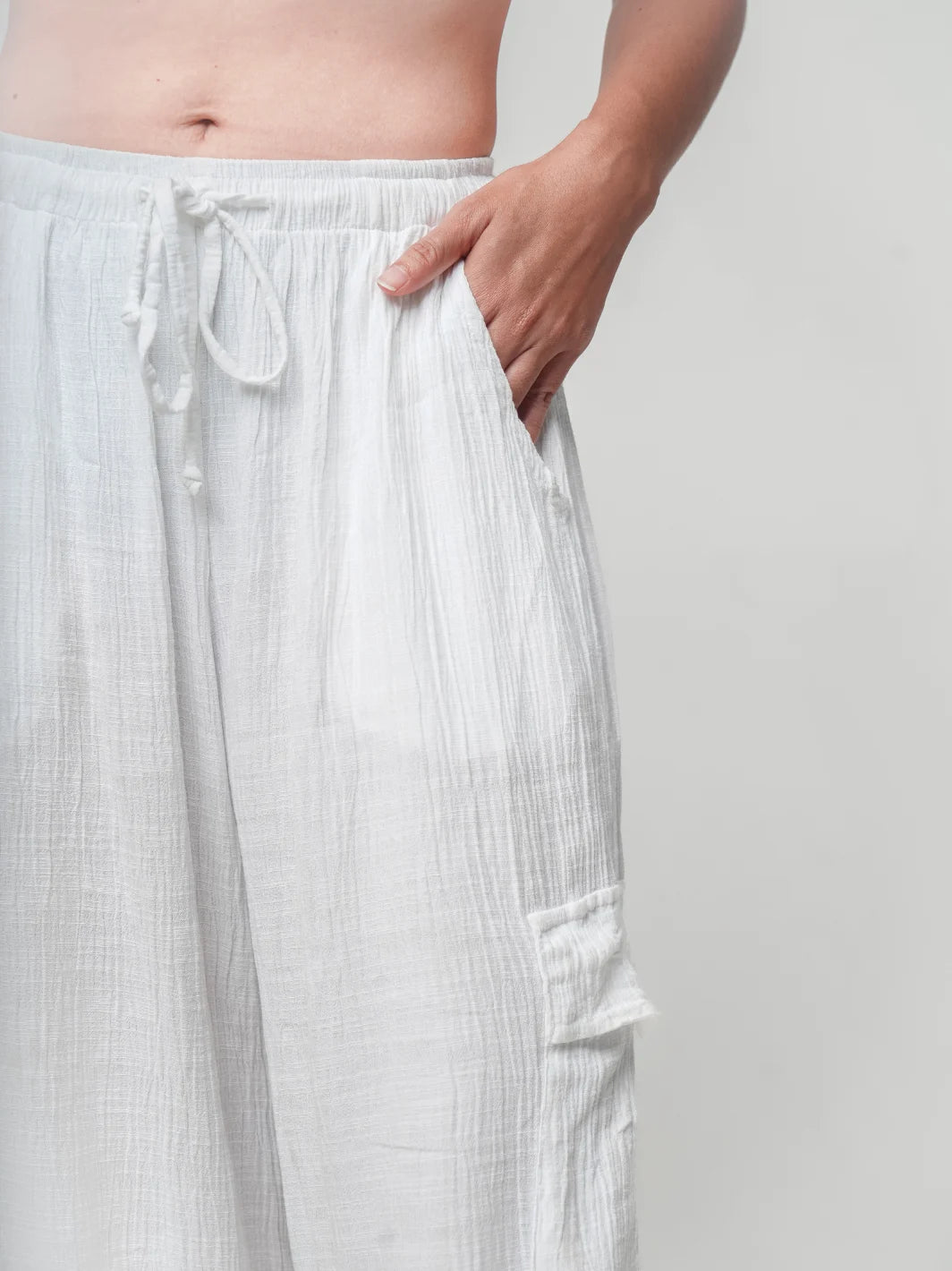 Sun Sleeper Pant White