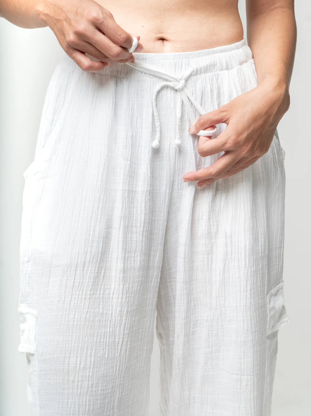 Sun Sleeper Pant White
