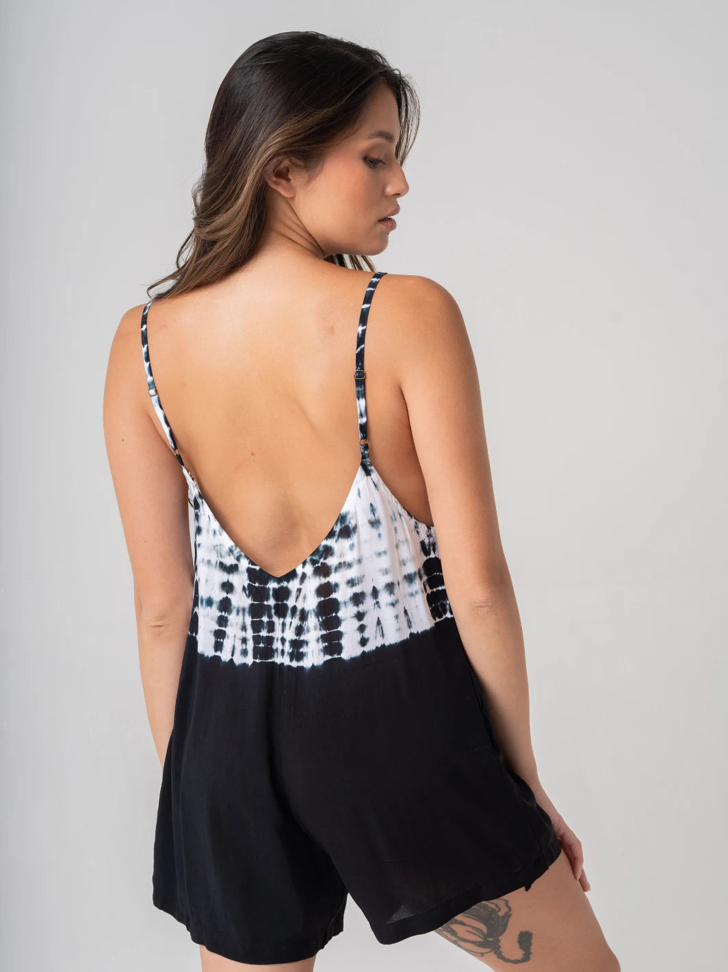 Tide Pool Playsuit Black