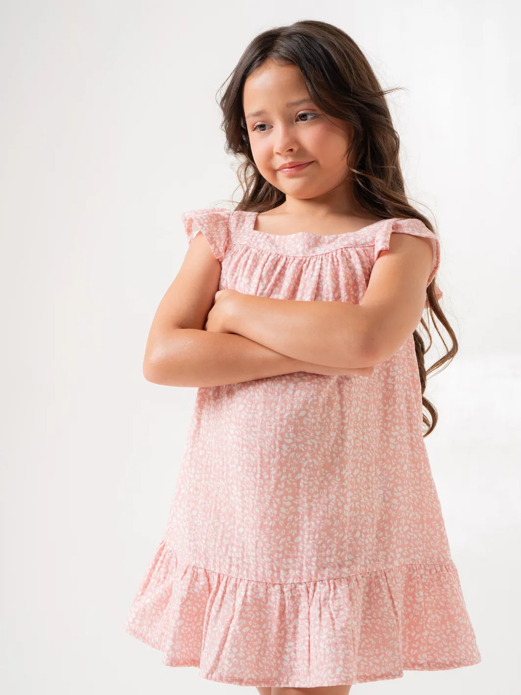 Waffle Dress Soft Pink