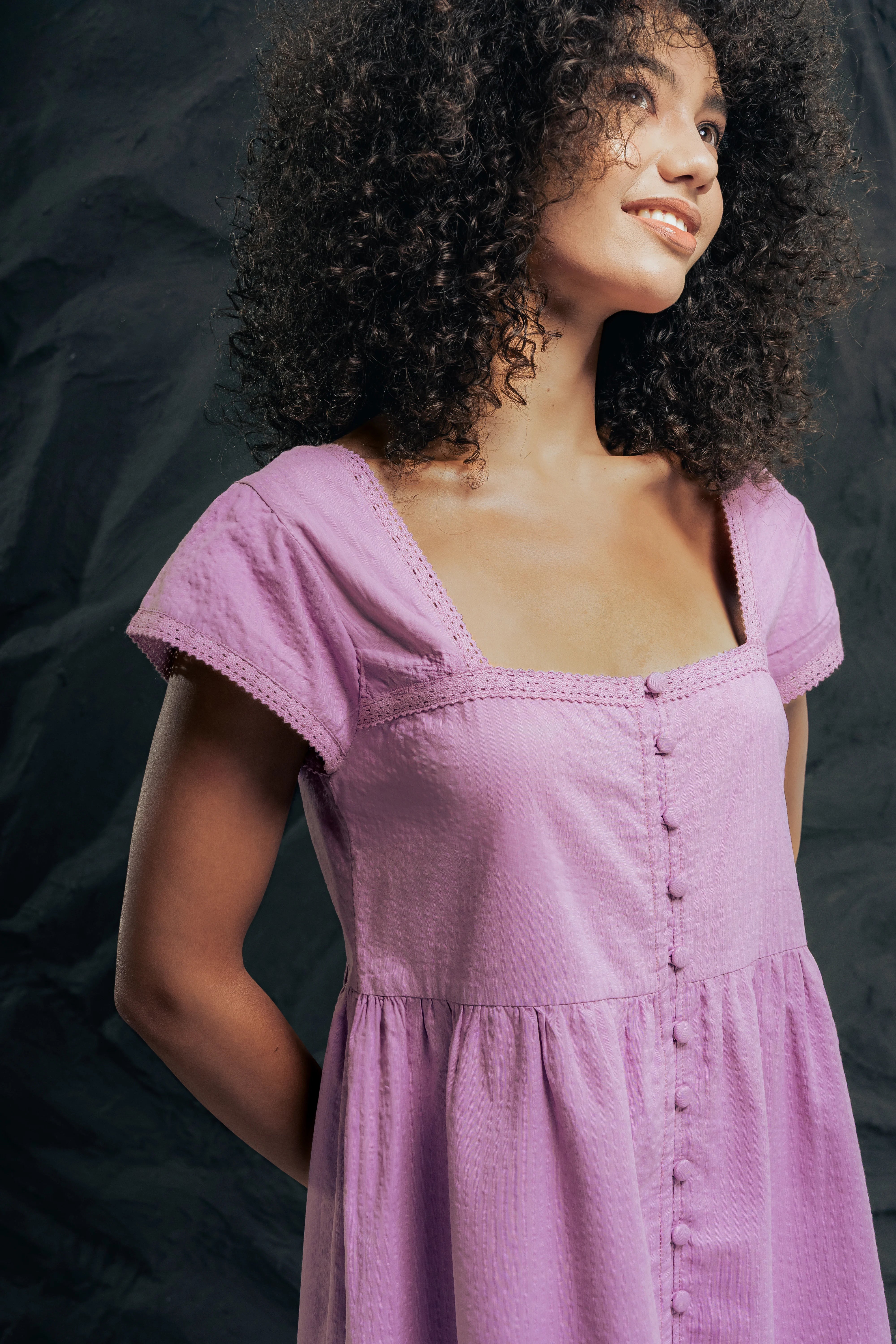 Crystal Sharks Dress Lavender