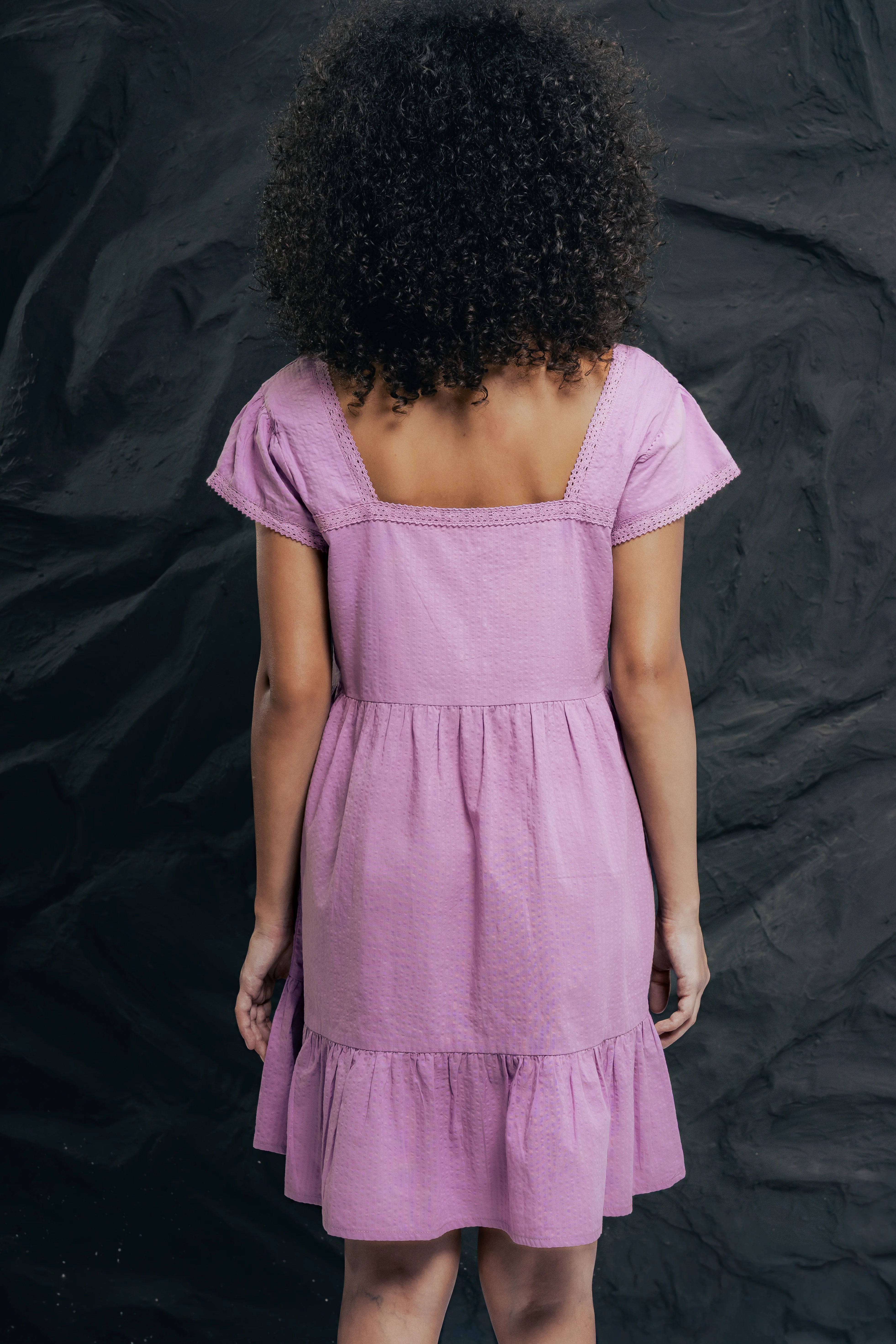 Crystal Sharks Dress Lavender