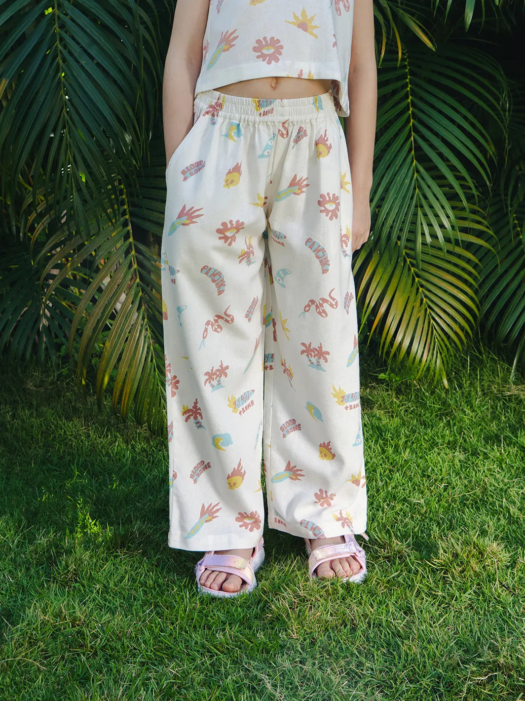 Elements Girl Pant Off White