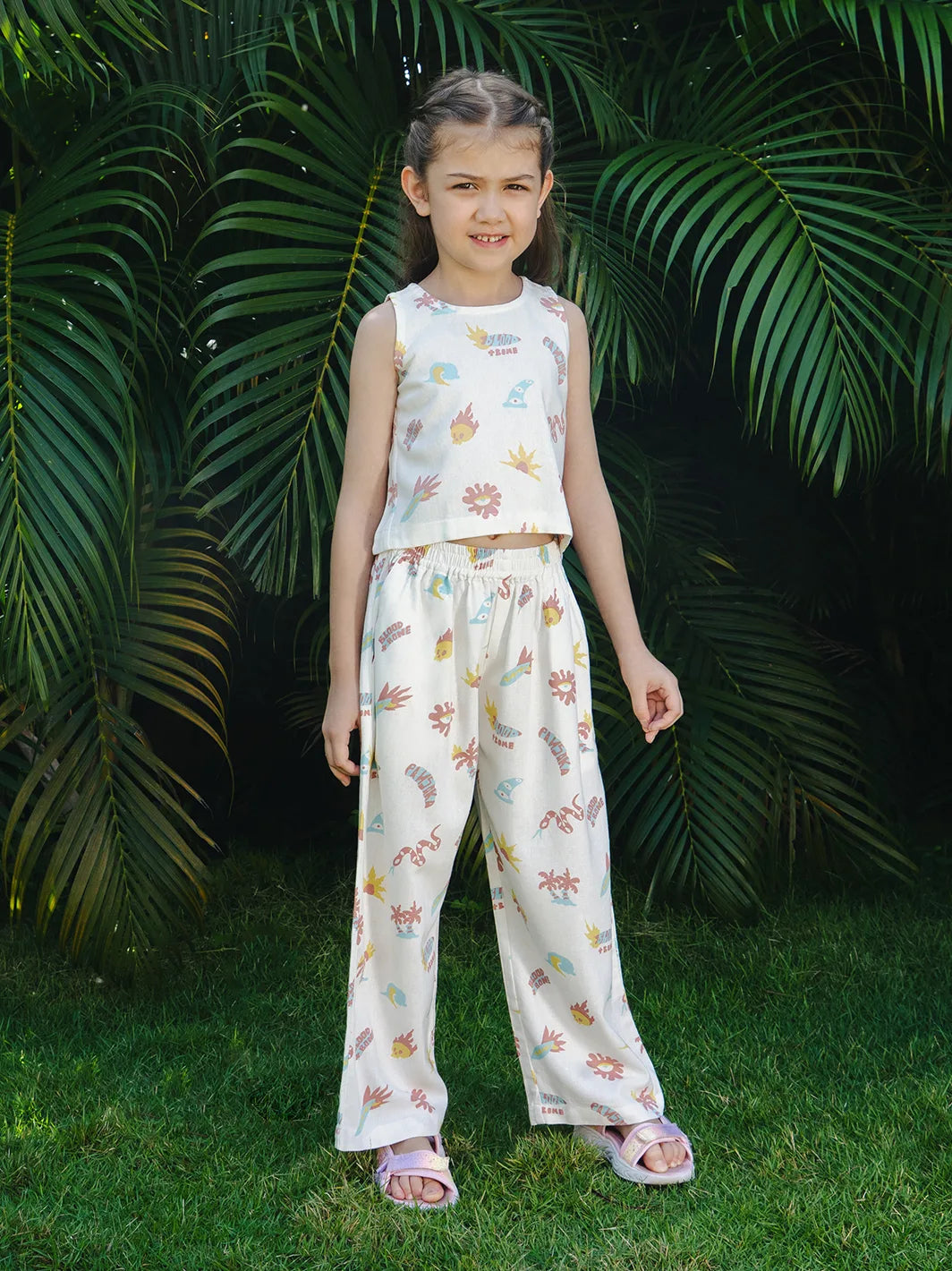 Elements Girl Pant Off White