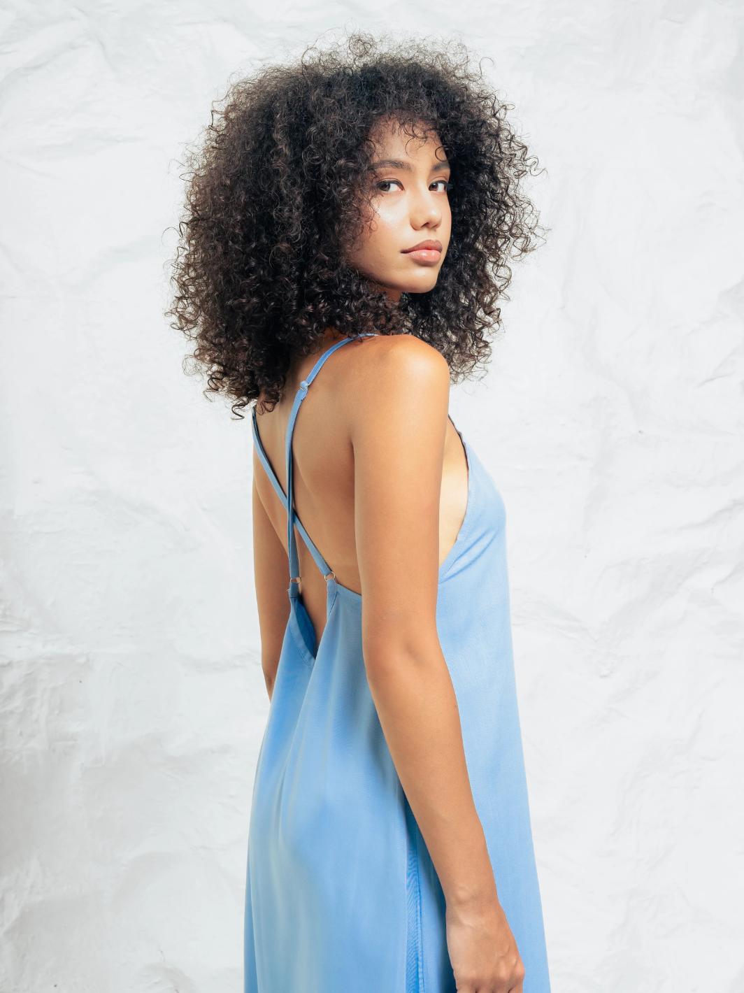 Heartburn Dress Cornflower Blue