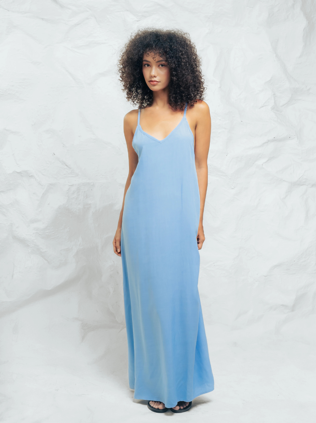 Heartburn Dress Cornflower Blue