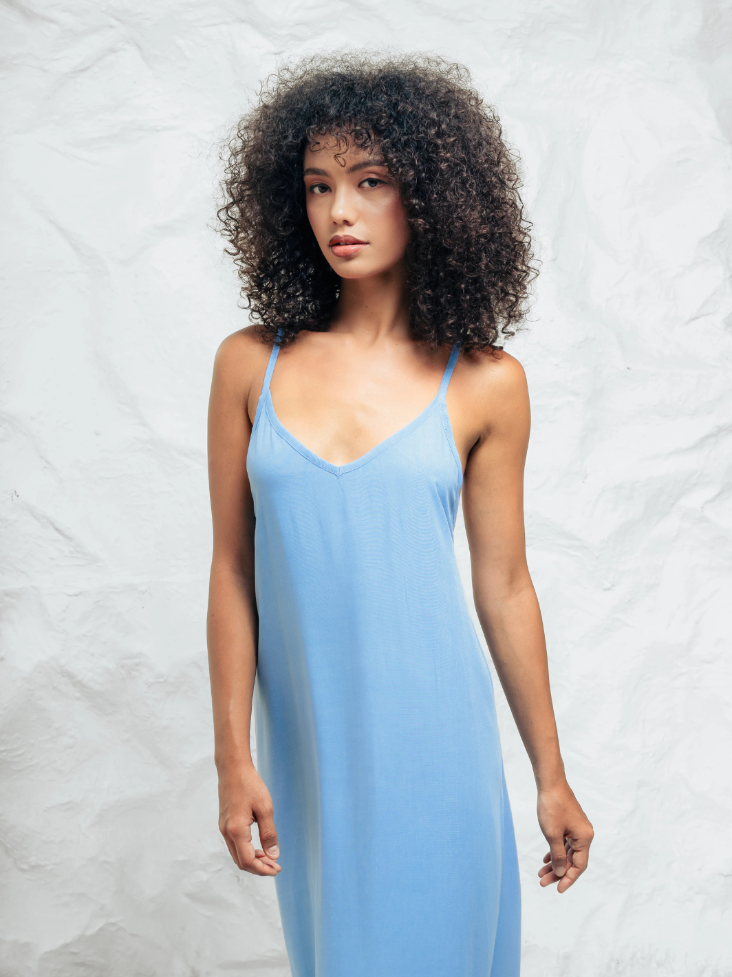 Heartburn Dress Cornflower Blue