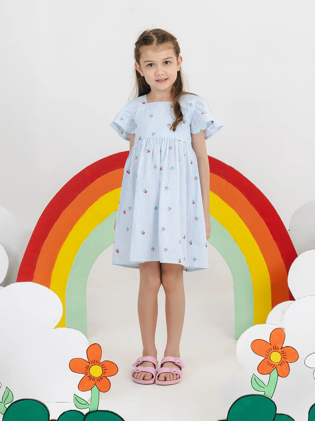 Little Miss Sunshine Dress Sky Blue