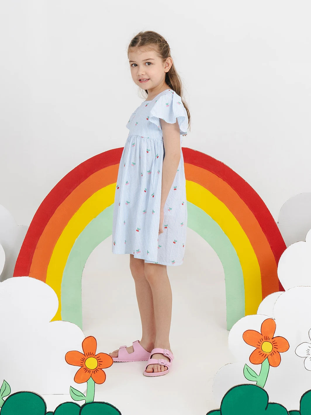 Little Miss Sunshine Dress Sky Blue