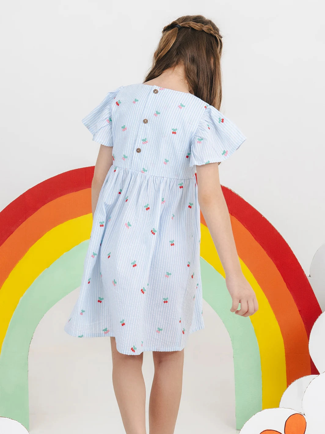 Little Miss Sunshine Dress Sky Blue