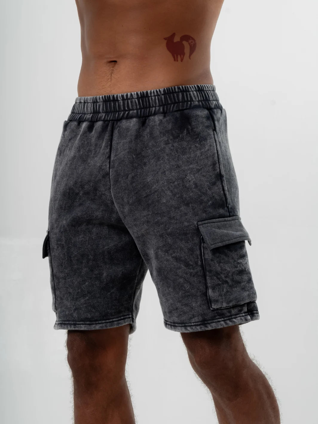 Maroc Short Washed Black