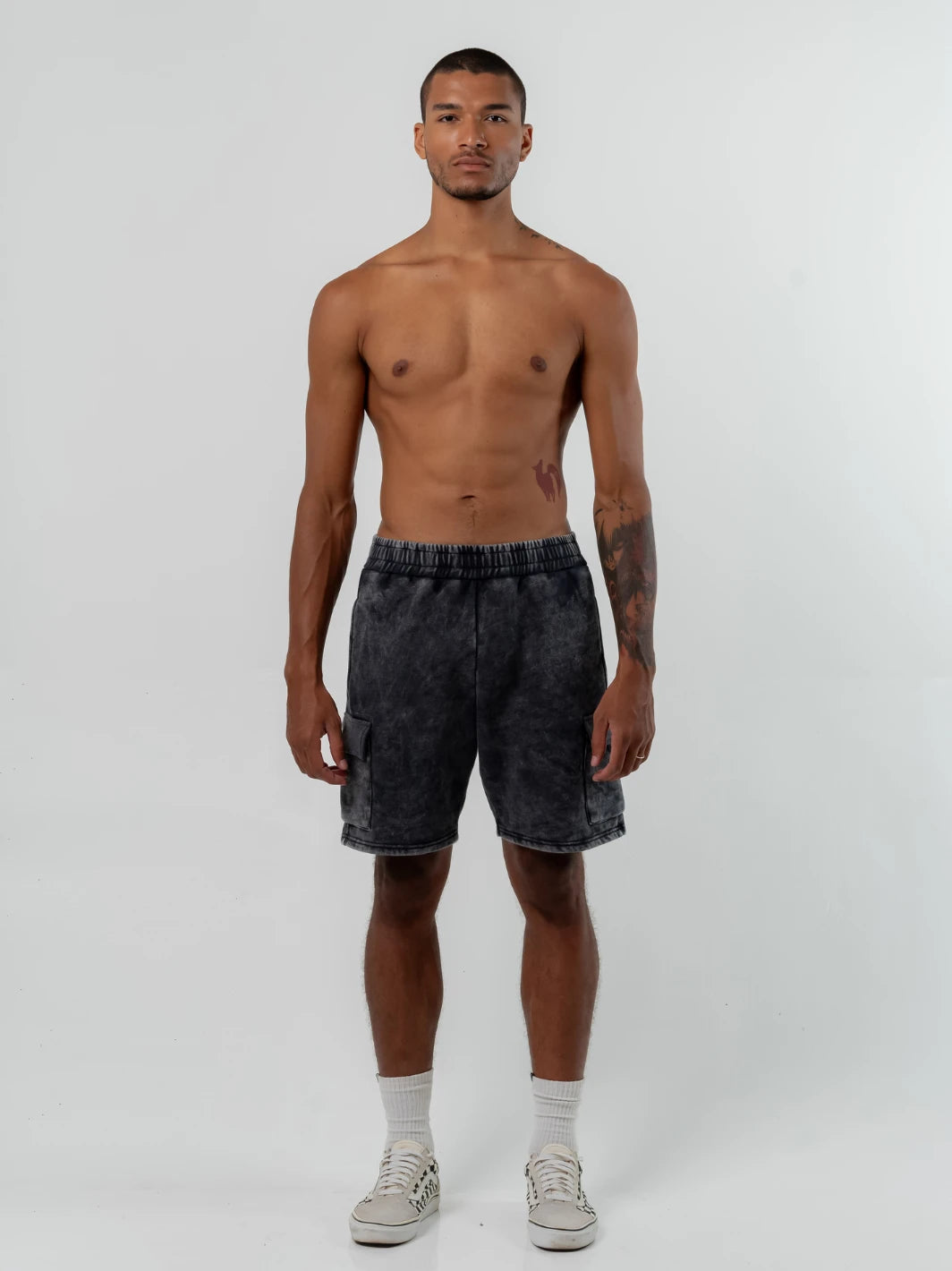 Maroc Short Washed Black