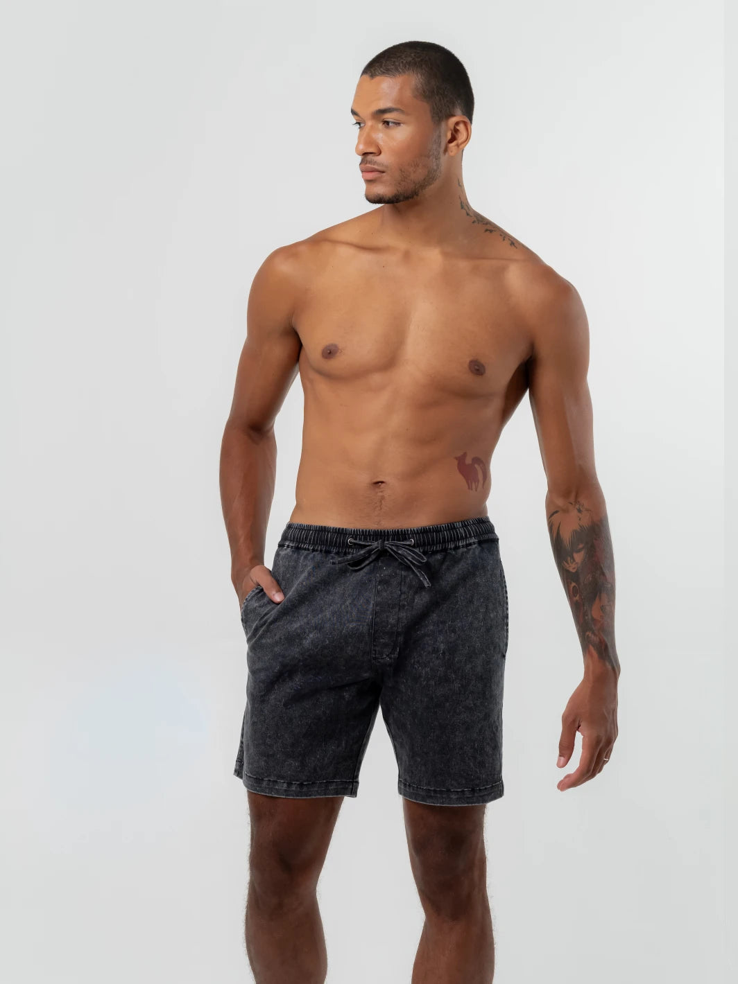 New Wave Short Washed Black