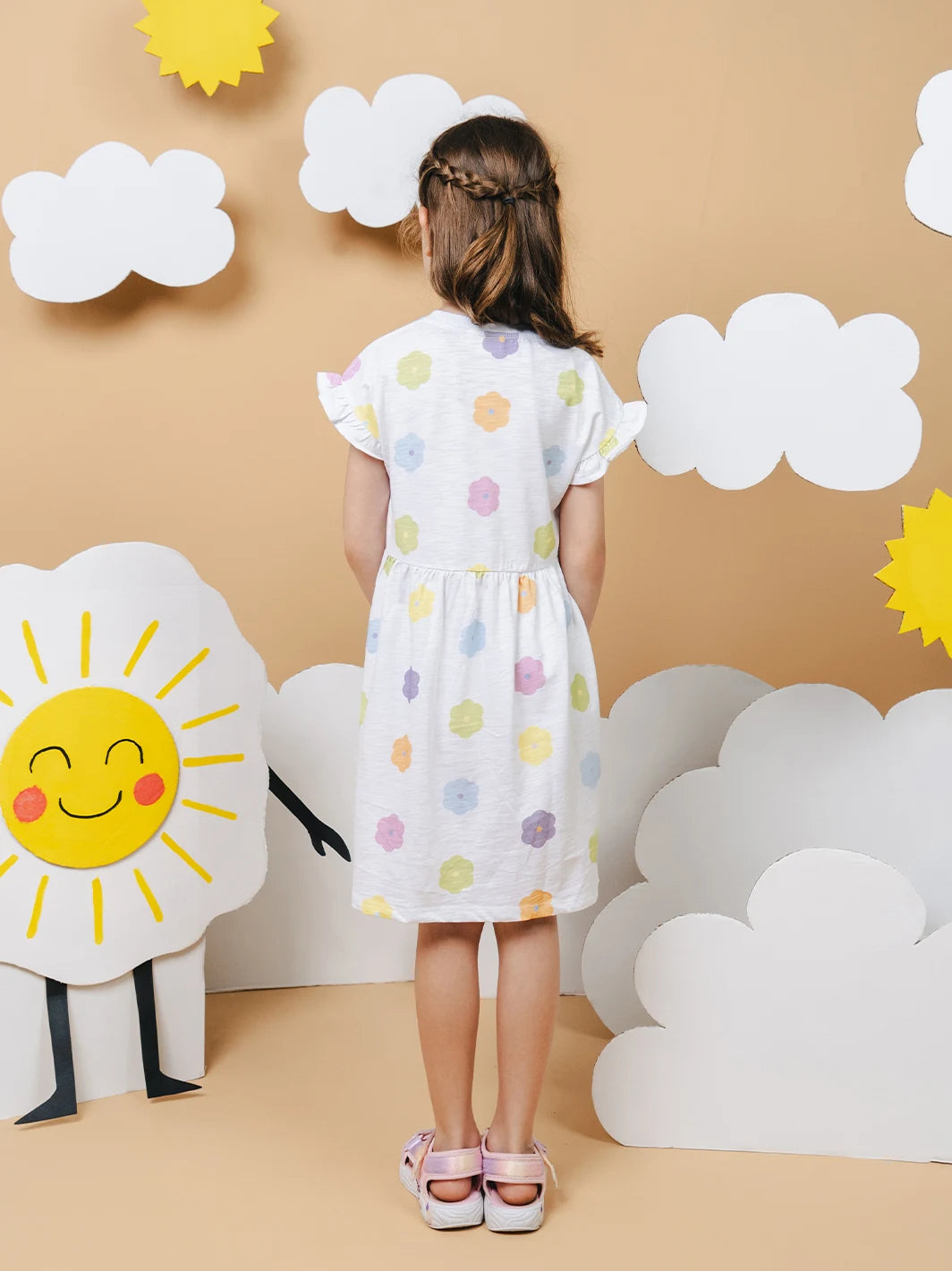 Rainbow Flower Dress Multi